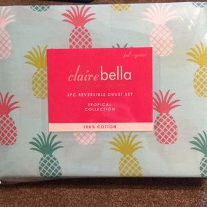 ClaireBella Pineapple Duvet Cover Full/Queen